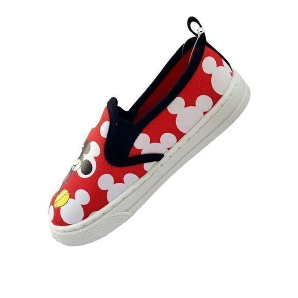 Disney Shoes For Girls Without‎ Laces Mickey Mouse Size 10 Red New